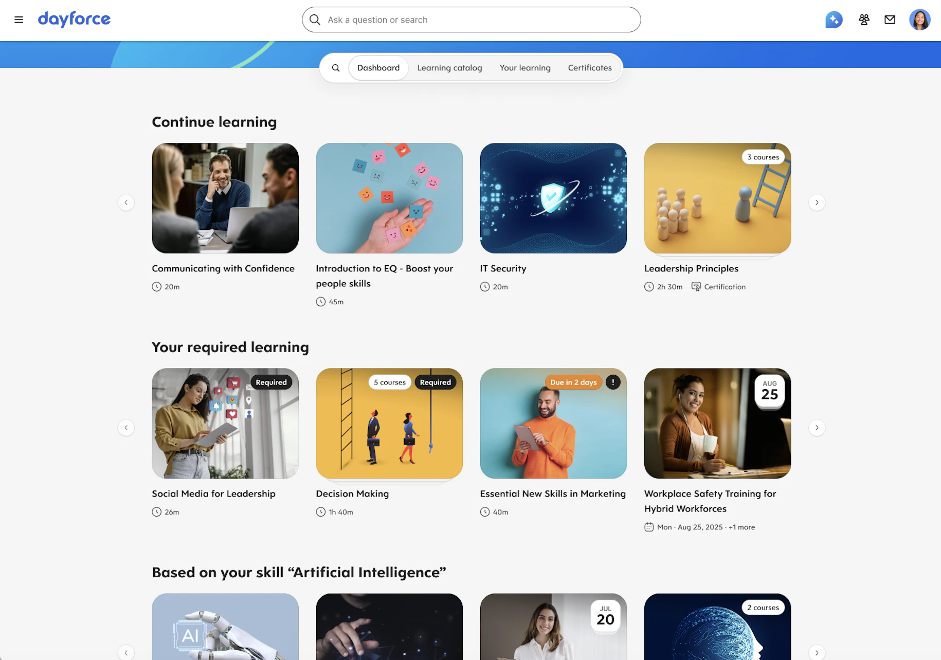 screenshot of ADAM HCM